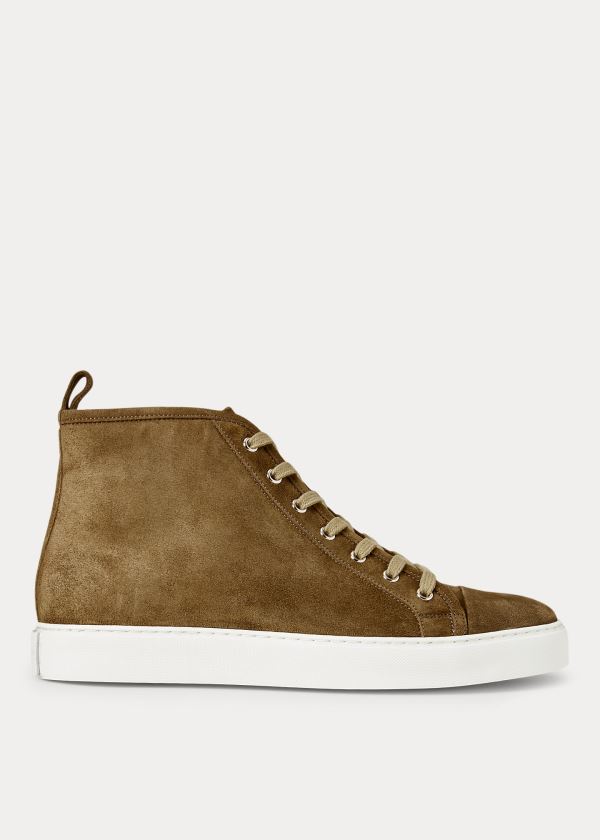 Ralph Lauren Jeromy Suede Sneakers Herre Danmark (AFELG8106)